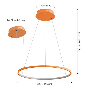 Brice Modern Contemporary Iron Integrated LED Pendant
